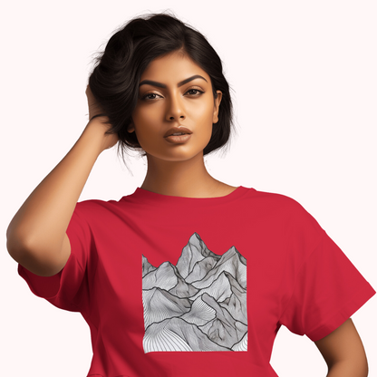 Trending Art D11: Mountain: Women T-shirt
