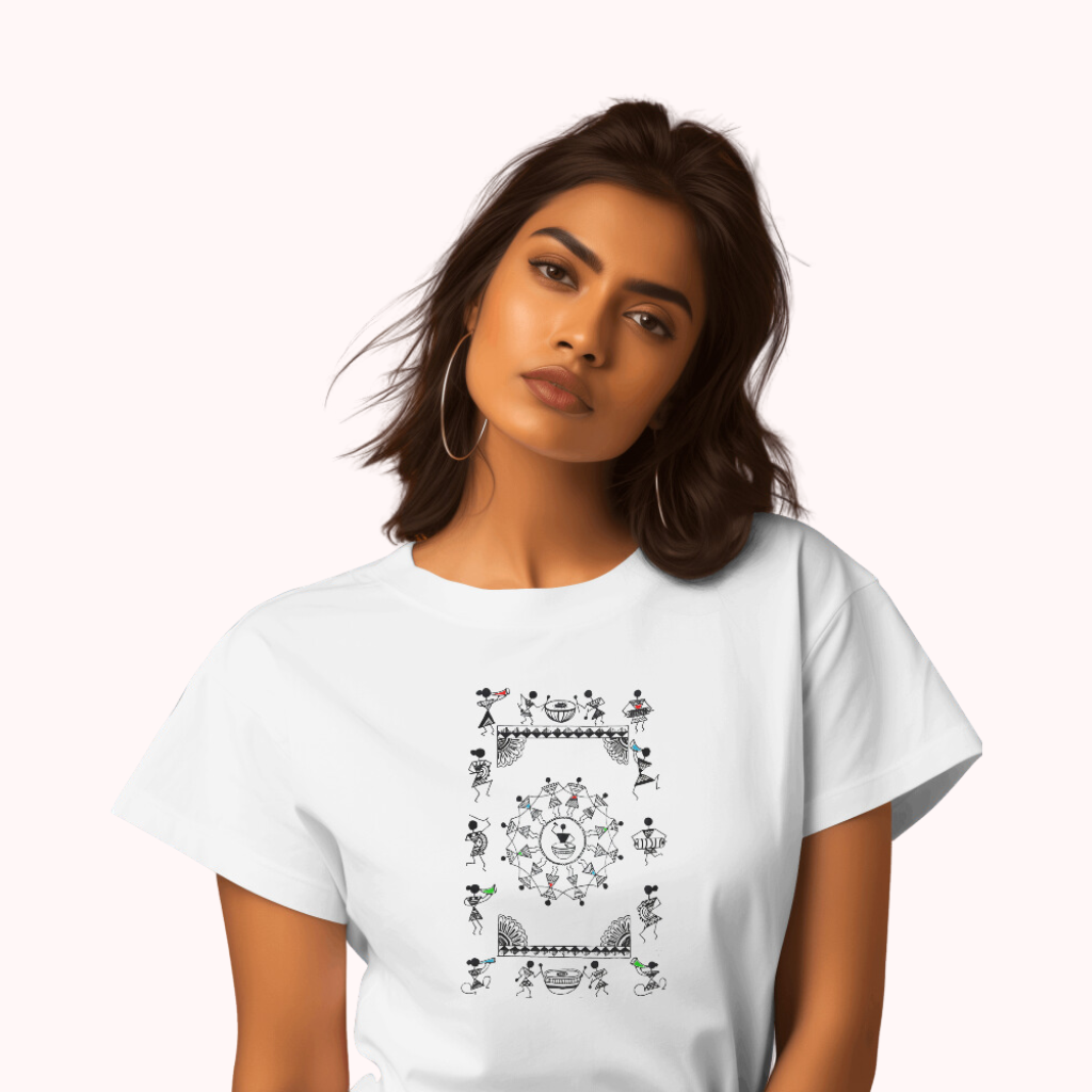 Trending Warli Art D10: Concert: Women T-shirt