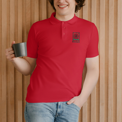 Trending Warli Art D03: Polo T-Shirt