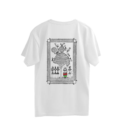 Trending Warli D9: Happy work:: Oversize T-Shirt