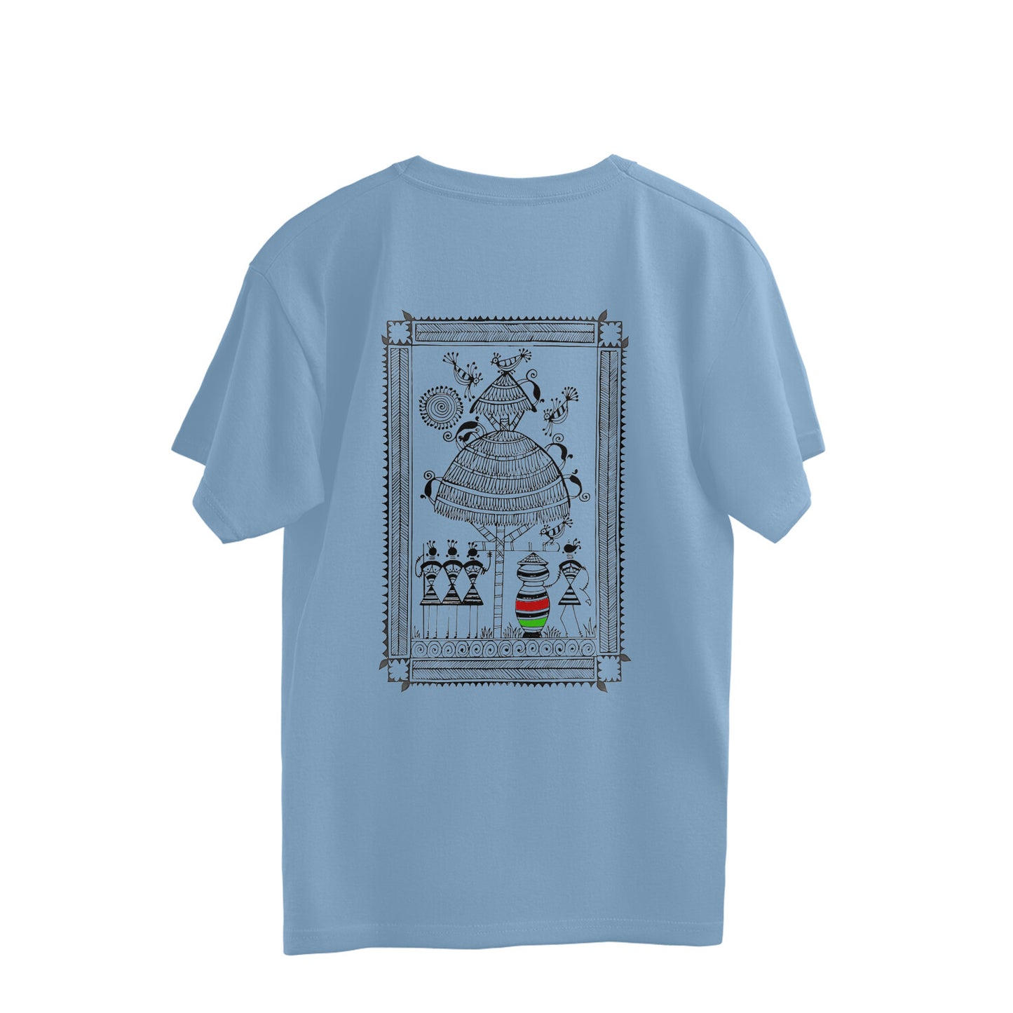 Trending Warli D9: Happy work:: Oversize T-Shirt