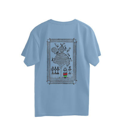 Trending Warli D9: Happy work:: Oversize T-Shirt