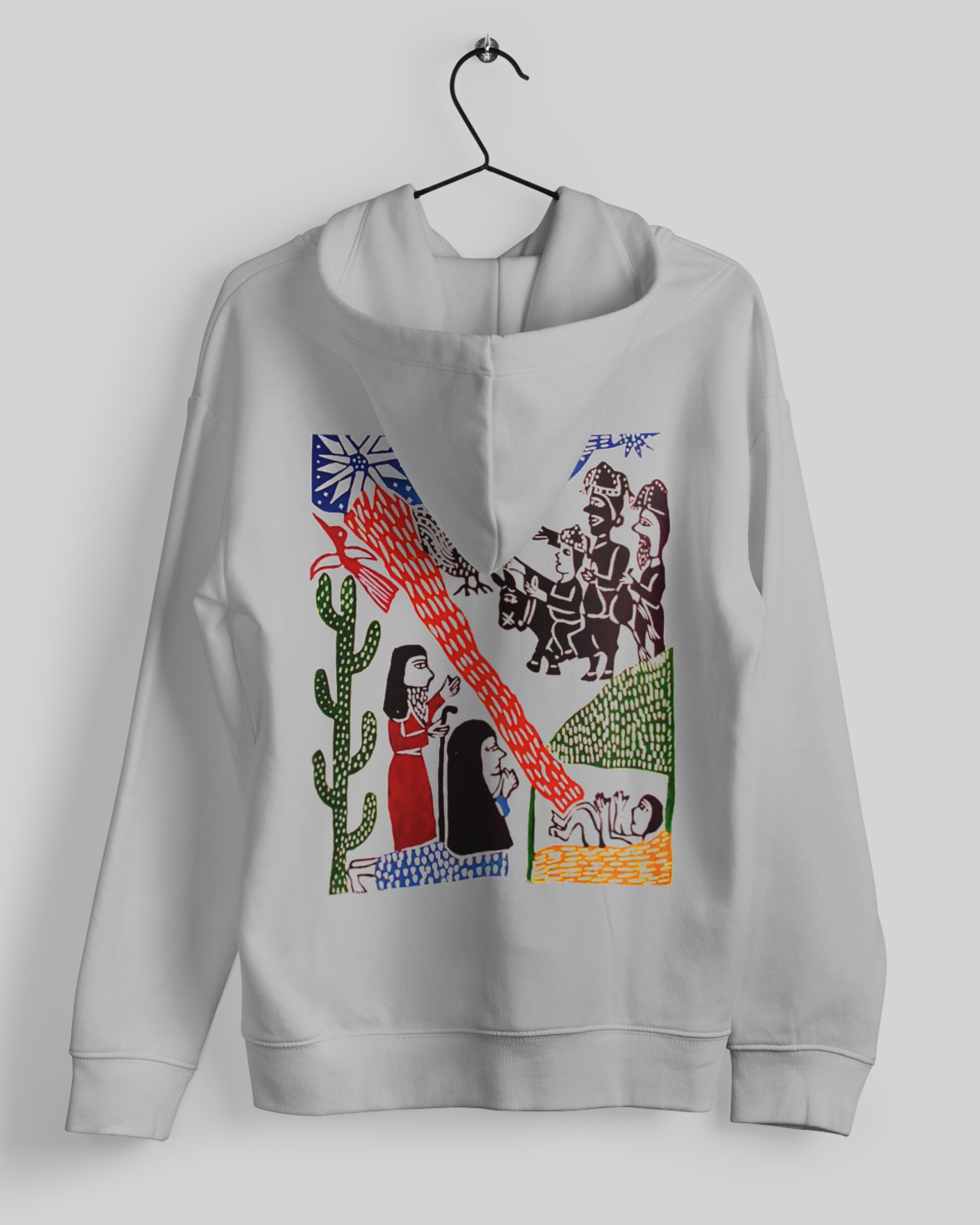 Hoodies: Trending Art back Pilgrim: Unisex