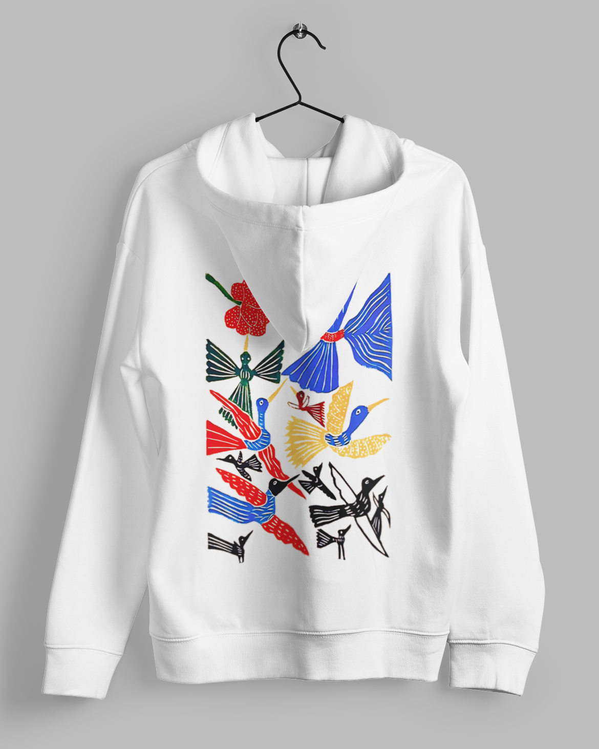 Hoodies: Trending Art back Birds: Unisex