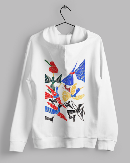Hoodies: Trending Art back Birds: Unisex