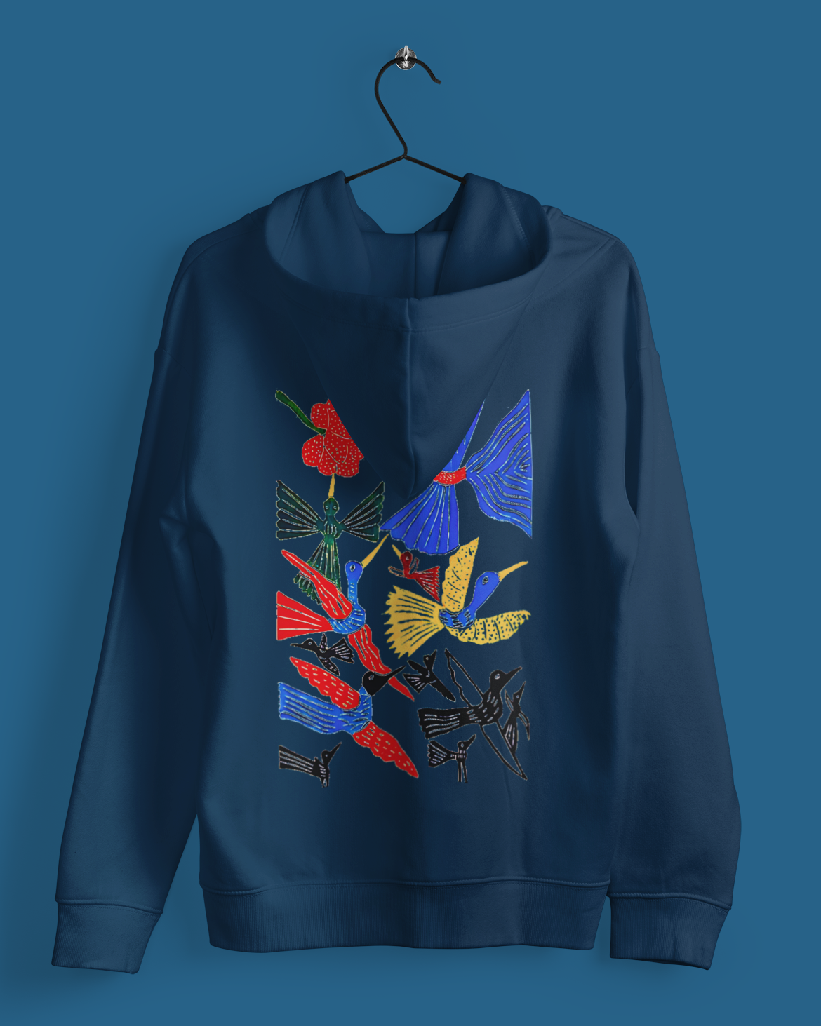 Hoodies: Trending Art back Birds: Unisex