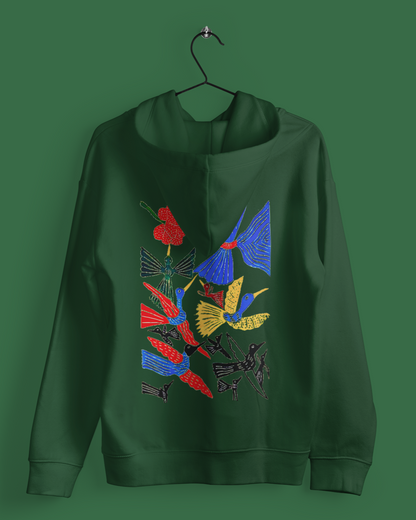 Hoodies: Trending Art back Birds: Unisex