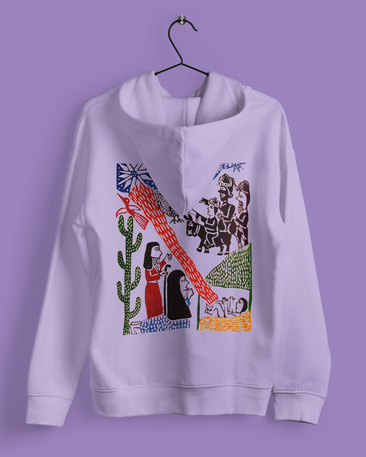 Hoodies: Trending Art back Pilgrim: Unisex