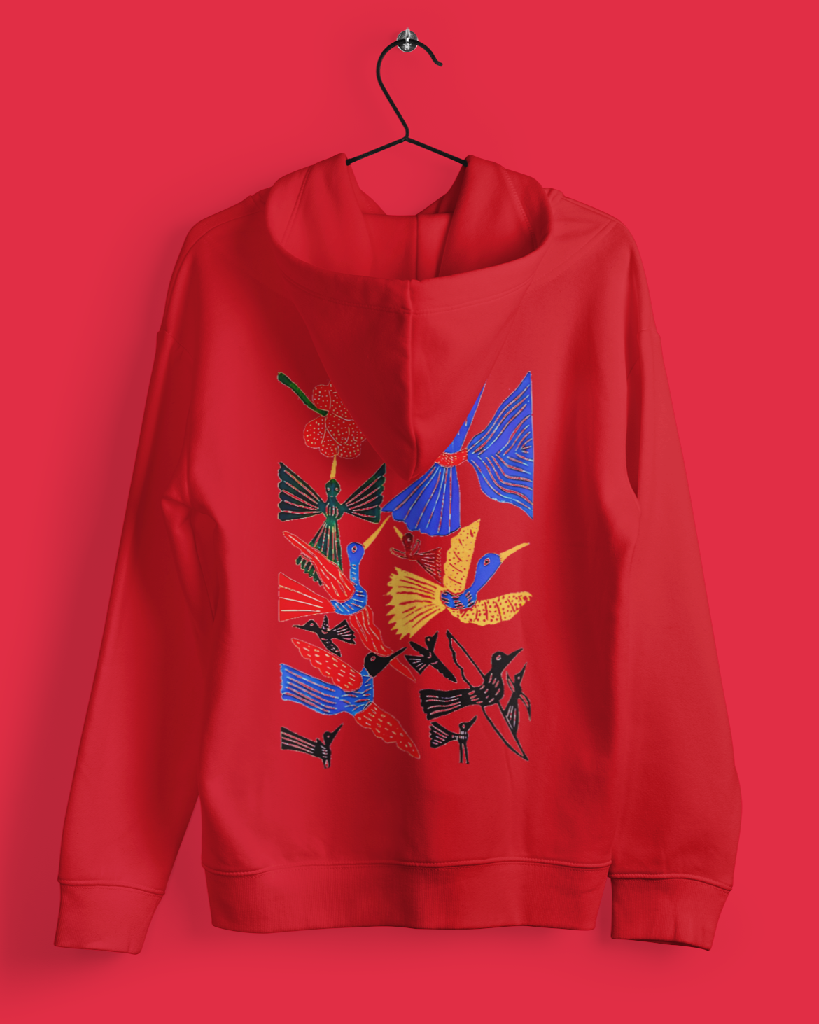 Hoodies: Trending Art back Birds: Unisex