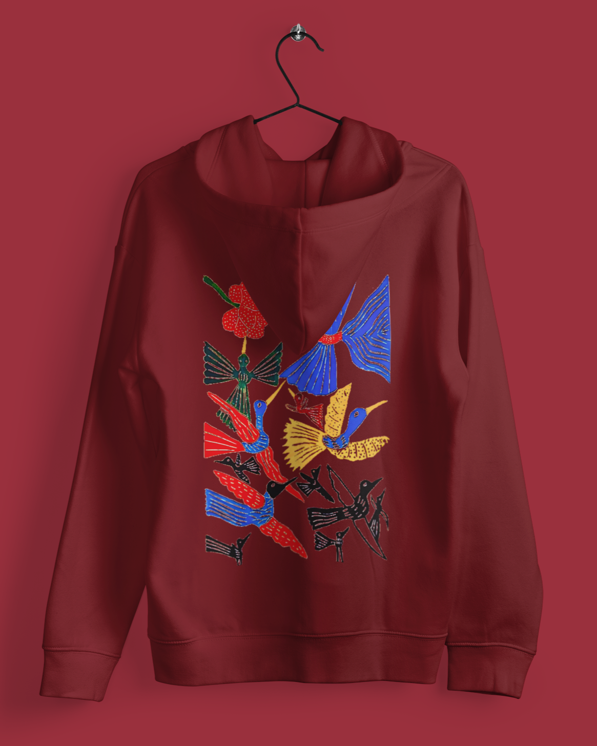 Hoodies: Trending Art back Birds: Unisex