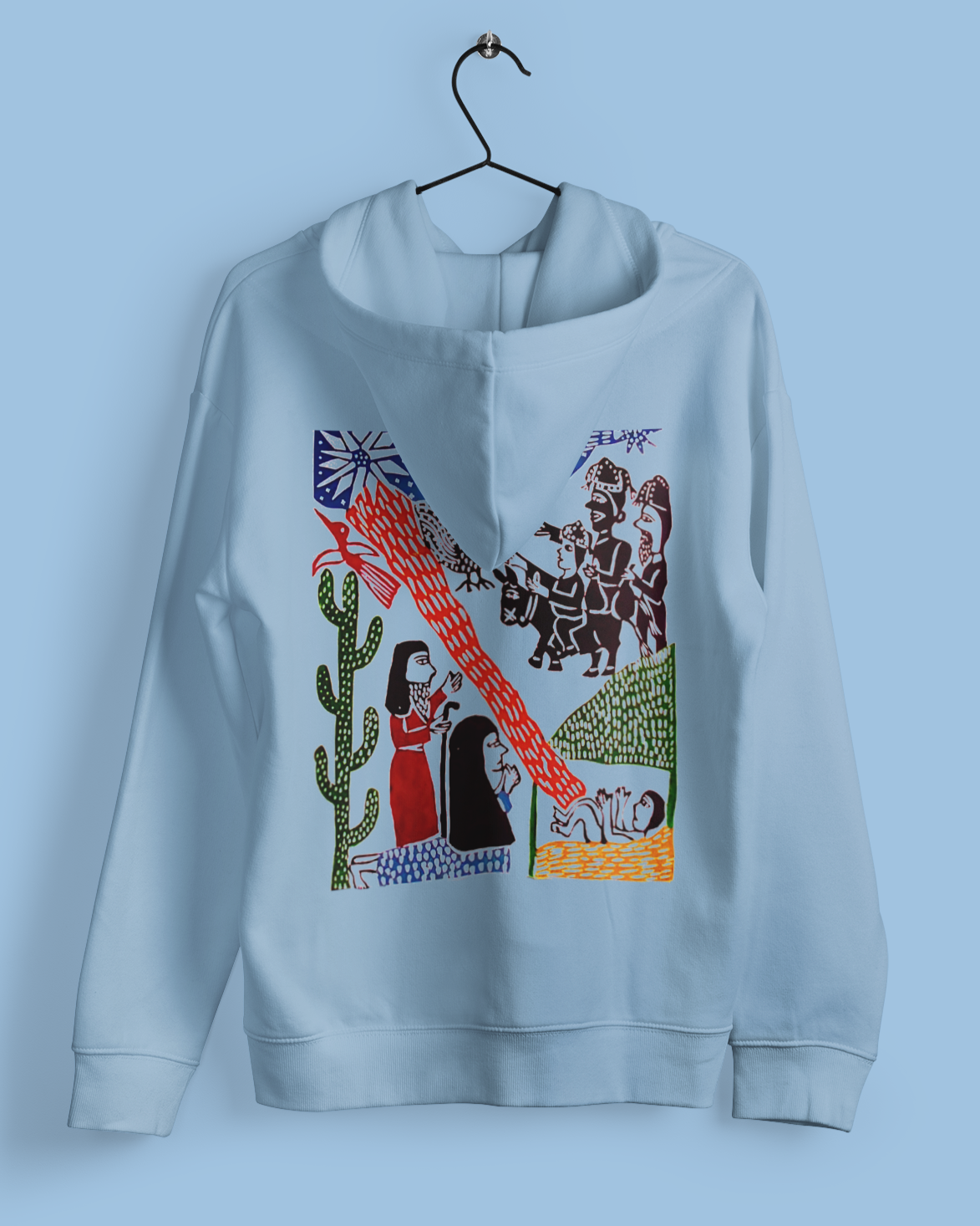 Hoodies: Trending Art back Pilgrim: Unisex