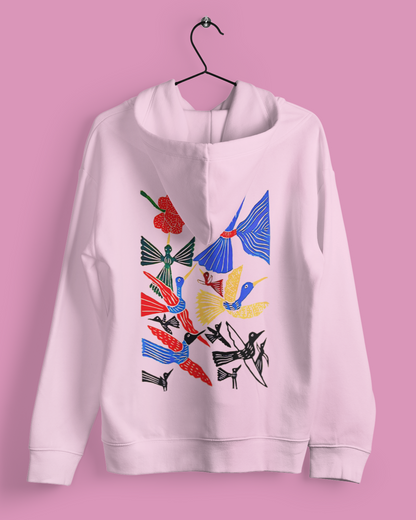Hoodies: Trending Art back Birds: Unisex