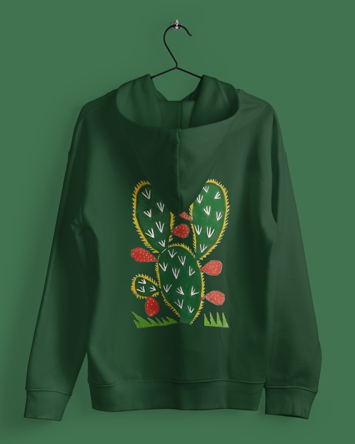 Hoodies: Trending Art back Caktus: Unisex Info