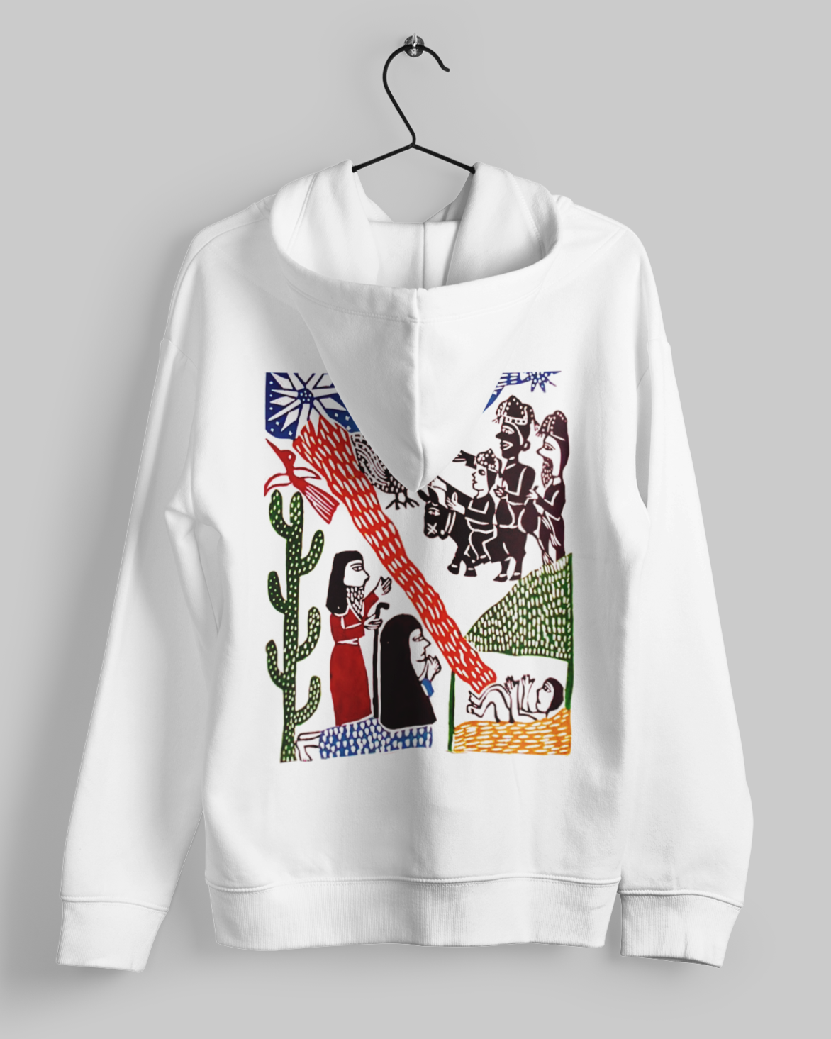 Hoodies: Trending Art back Pilgrim: Unisex