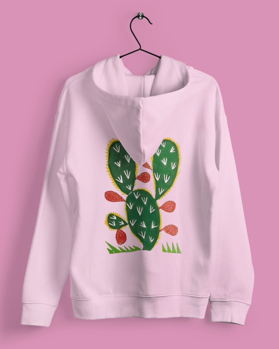Hoodies: Trending Art back Caktus: Unisex Info
