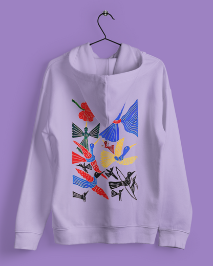 Hoodies: Trending Art back Birds: Unisex
