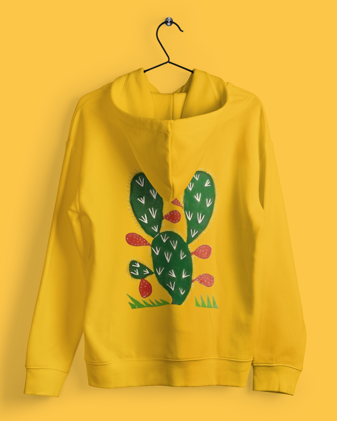 Hoodies: Trending Art back Caktus: Unisex Info