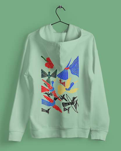 Hoodies: Trending Art back Birds: Unisex