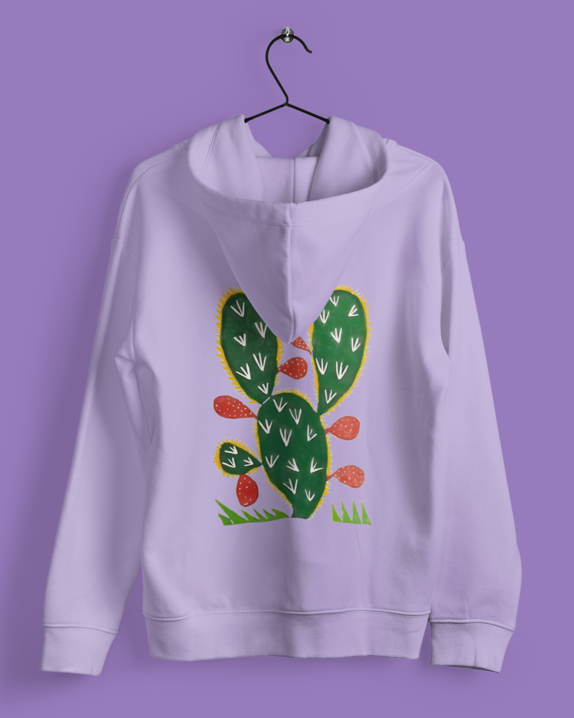 Hoodies: Trending Art back Caktus: Unisex Info