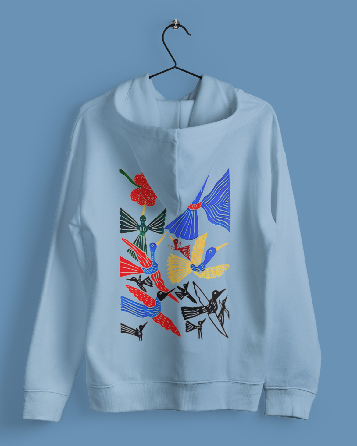 Hoodies: Trending Art back Birds: Unisex
