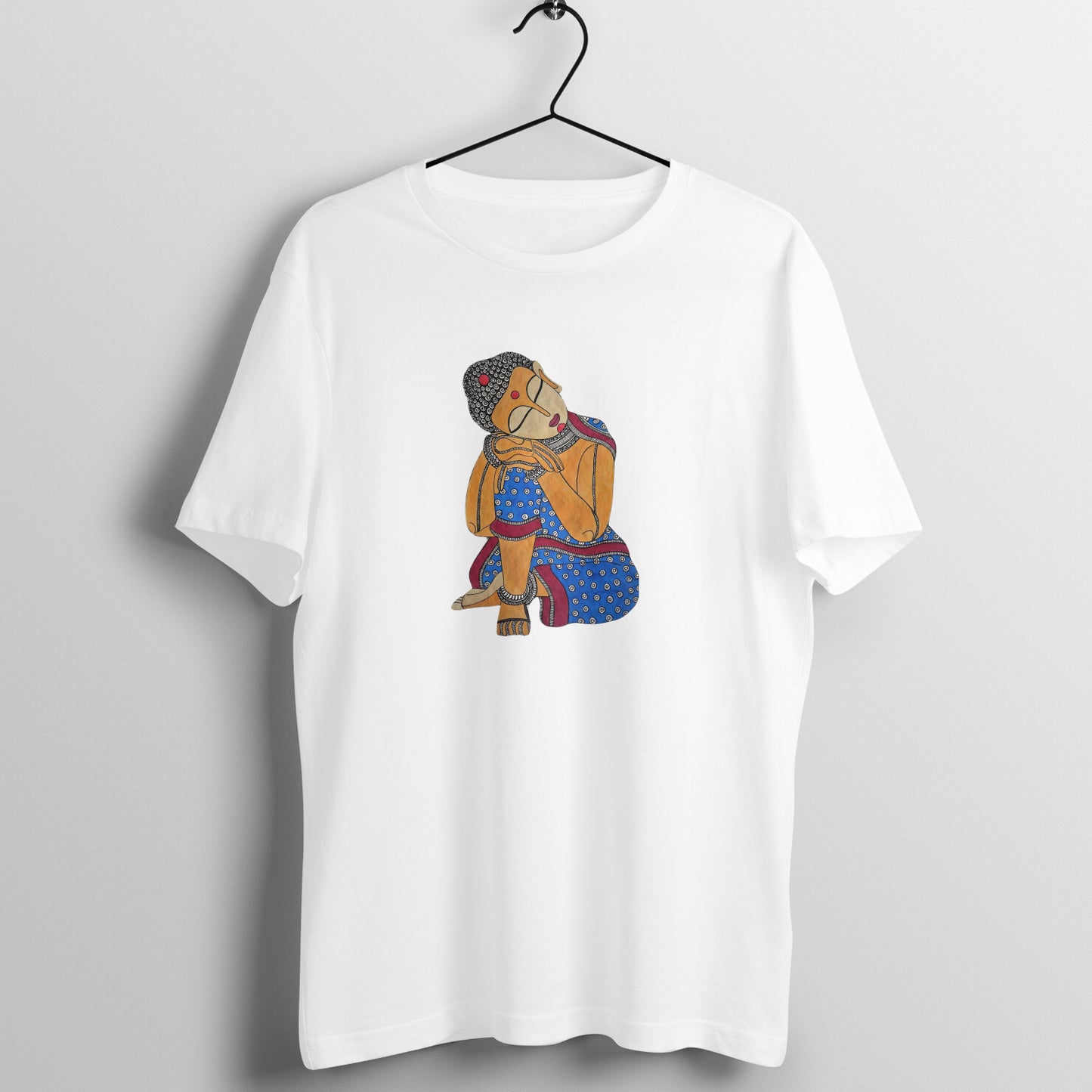 Trending Madhubani Art D4: Buddha: Unisex T-Shirt