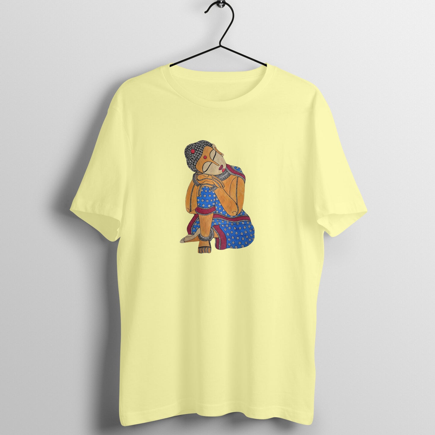 Trending Madhubani Art D4: Buddha: Unisex T-Shirt