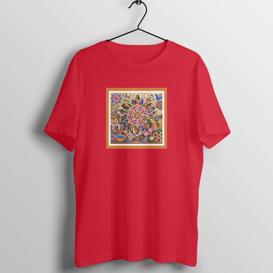 Trending Madhubani Art D1: Unisex T-shirt