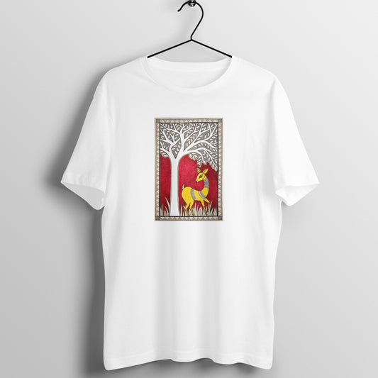 Trending  Madhubani Art D6: Deer: Unisex T-Shirt