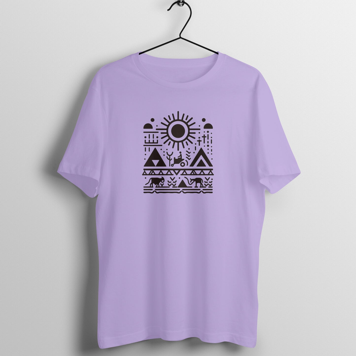 Trending Warli Art D6: The sun: Unisex T-shirt