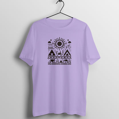 Trending Warli Art D6: The sun: Unisex T-shirt