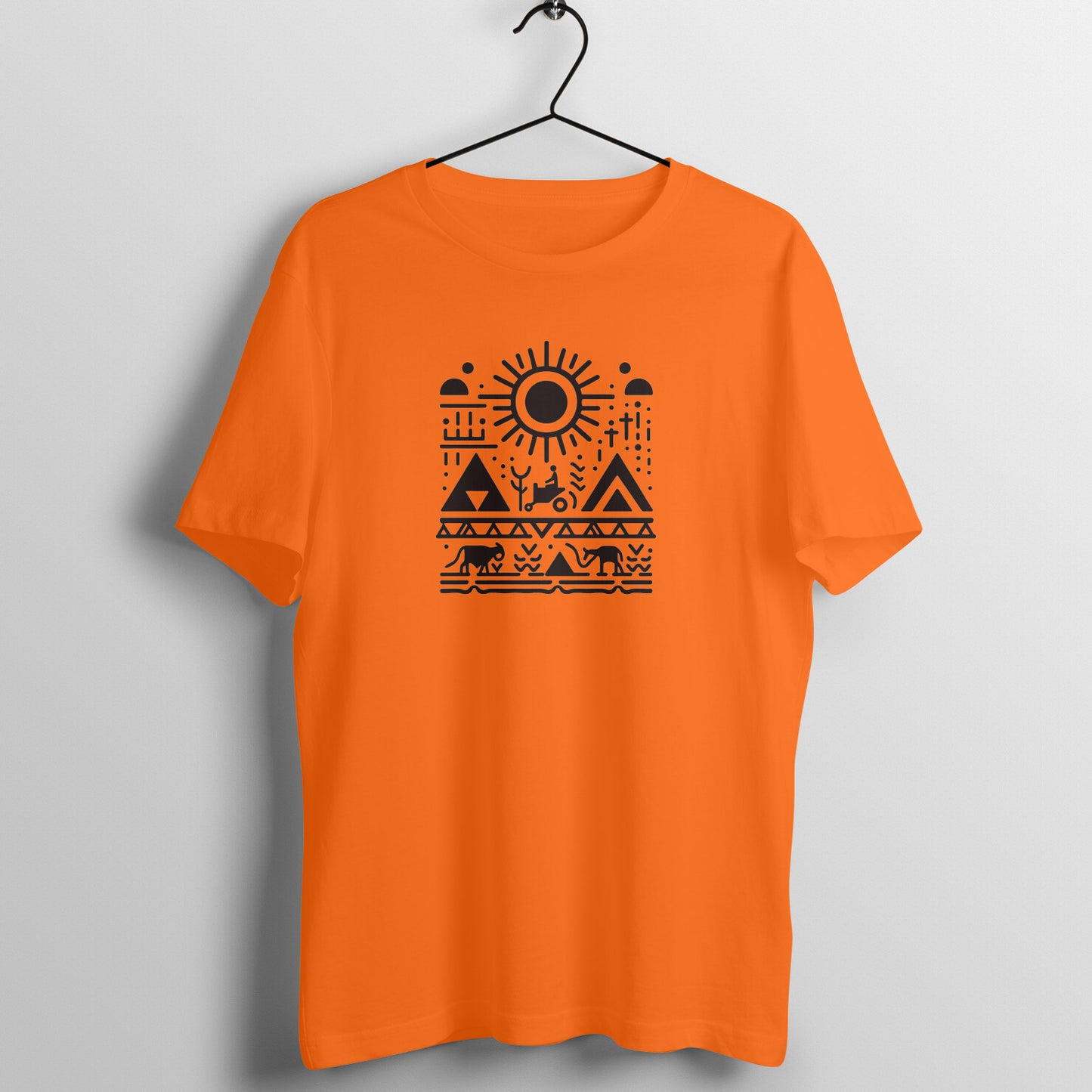 Trending Warli Art D6: The sun: Unisex T-shirt