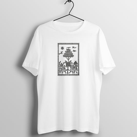 Trending  Warli Art D8: Village Worker: Unisex T-Shirt