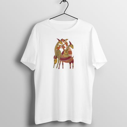 Trending  Madhubani D9: Deers: Unisex T-shirt