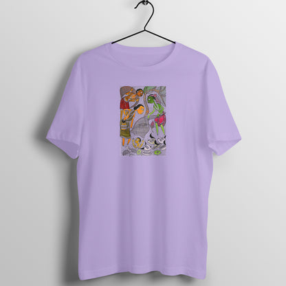 Trending  Bengal Art D4: Pattachitra: Village family Pond: Unisex T-Shirt