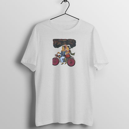 Trending Bengal Art D6: Kalighat Painting-BikeRide: Unisex T-Shirt