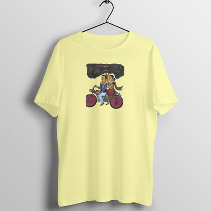 Trending Bengal Art D6: Kalighat Painting-BikeRide: Unisex T-Shirt