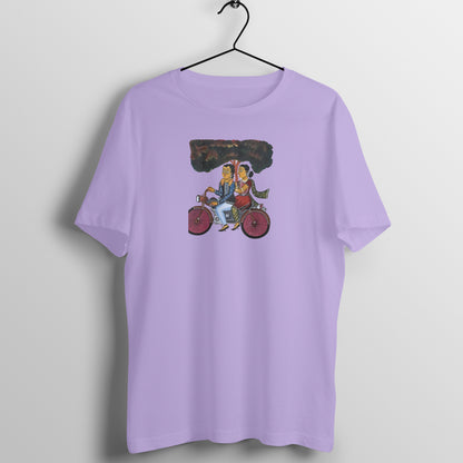 Trending Bengal Art D6: Kalighat Painting-BikeRide: Unisex T-Shirt