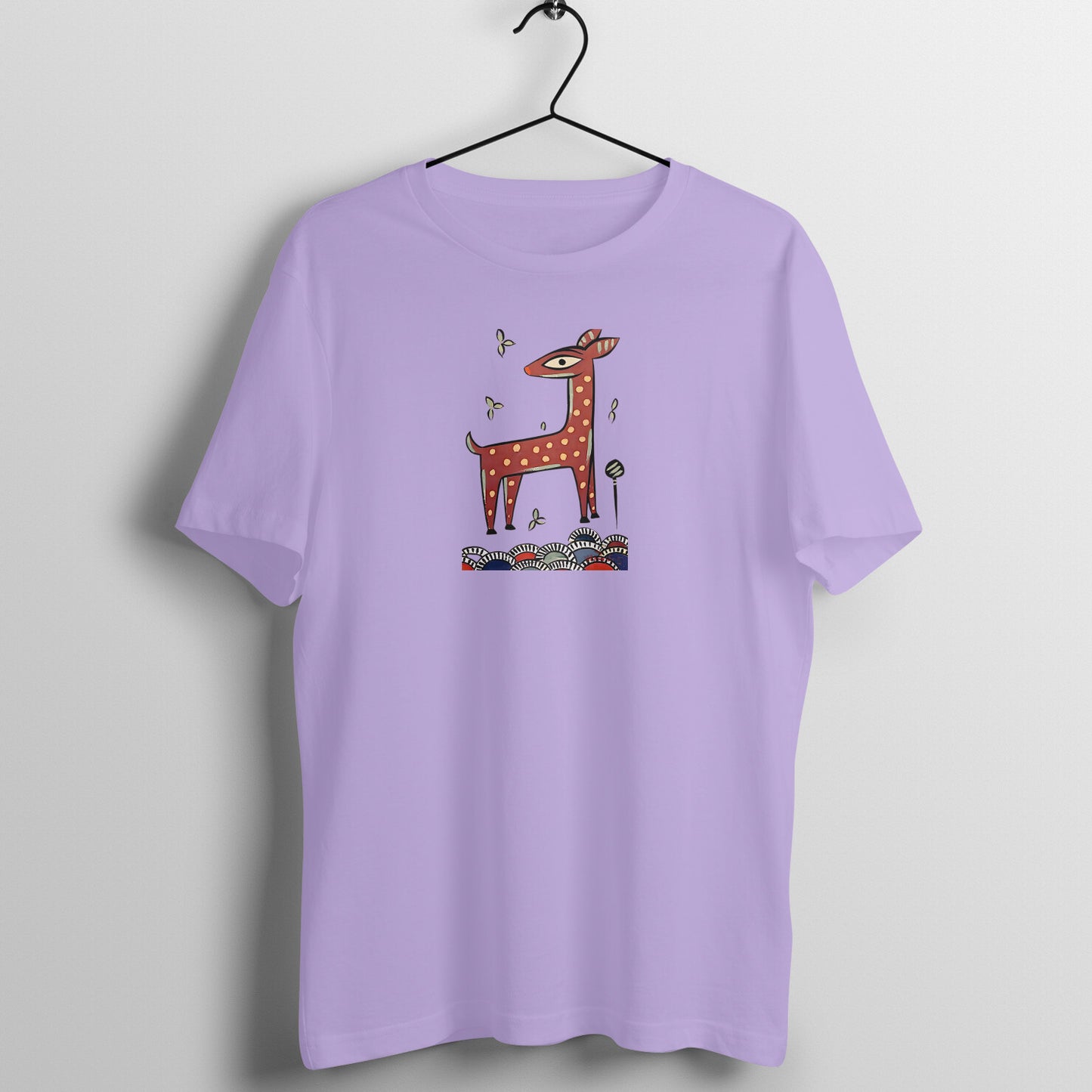 Bengal Art D10: Deer: Style JaminiRoy: Unisex T-Shirt