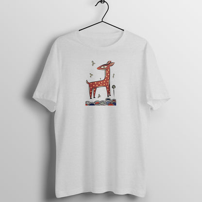 Bengal Art D10: Deer: Style JaminiRoy: Unisex T-Shirt