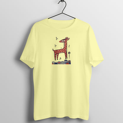 Bengal Art D10: Deer: Style JaminiRoy: Unisex T-Shirt