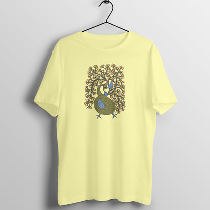Trending Madhubani D16: Peacock Train Feathers: Unisex T-Shirt