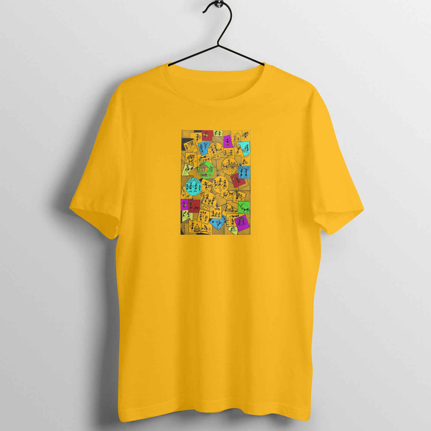 Trending Warli Art D12: Daily Life: Unisex T-shirt