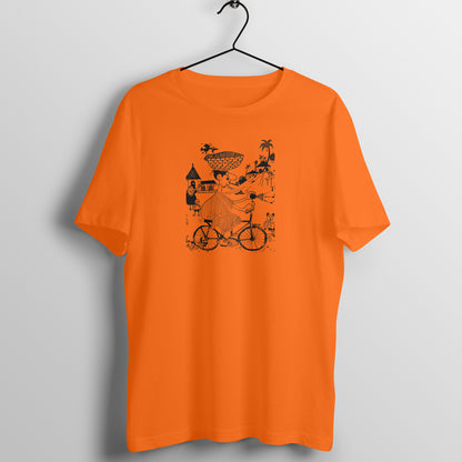 Bengal Art D12: Cycle Riding: Unisex T-Shirt
