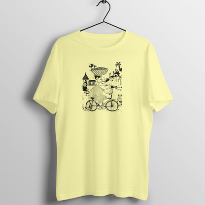 Bengal Art D12: Cycle Riding: Unisex T-Shirt