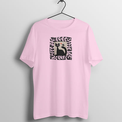 Trending Bengal Art D15: Cat Love Bird : Unisex T-Shirt