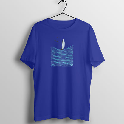 Trending Art D28: Boat in Sea: Unisex T-shirt