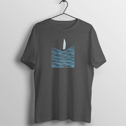 Trending Art D28: Boat in Sea: Unisex T-shirt