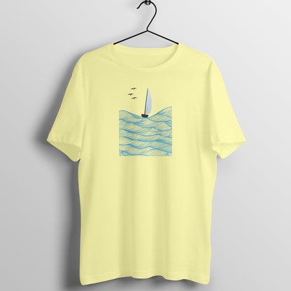 Trending Art D28: Boat in Sea: Unisex T-shirt