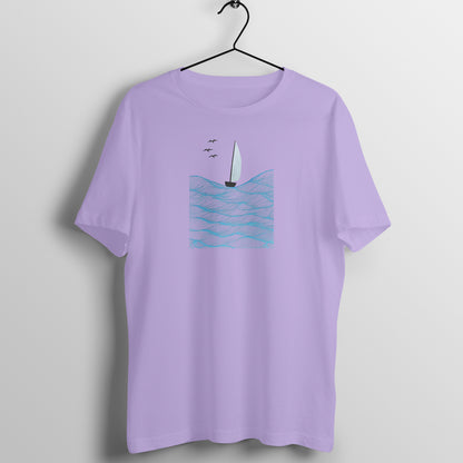Trending Art D28: Boat in Sea: Unisex T-shirt