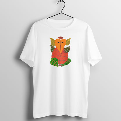 Gond Painting D3: Ganesha: Unisex T-shirt